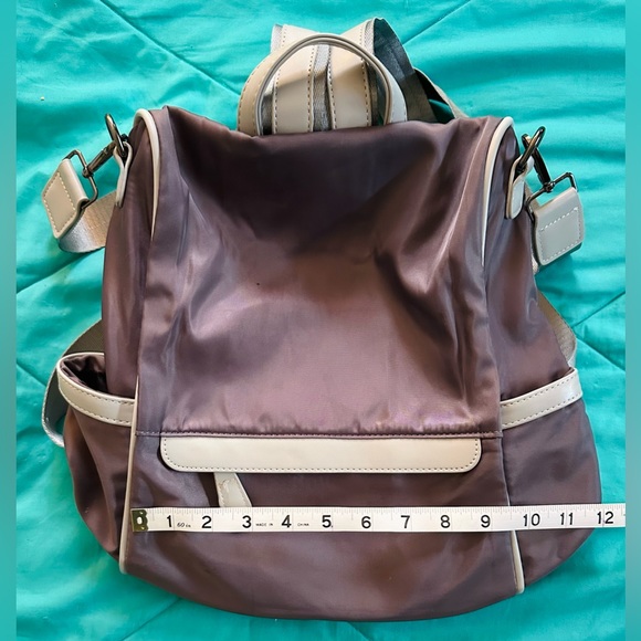 Stylish Purple and Cream Women's Backpack - Picture 3 of 4